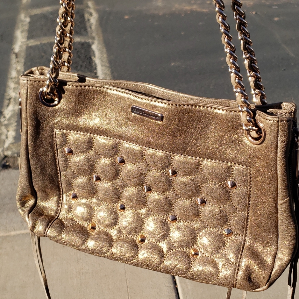Rebecca Minkoff Copper Studded Affair Swing Bag - Picture 15 of 16